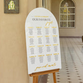 wedding seating chart - alphabetical seating chart